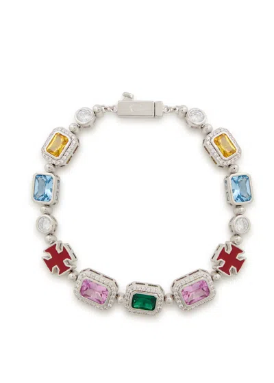 Cernucci Multi Gemstone Motif Bracelet
