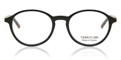Cerruti 1881 Cerruti Ce6166 01 Occhiali Da Vista Neri Per Uomo (solo Montatura) In Transparent