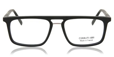 Cerruti 1881 Cerruti Ce6167 02 Occhiali Da Vista Neri Per Uomo (solo Montatura) In Transparent