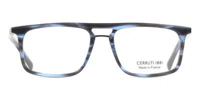 Cerruti 1881 Cerruti Ce6167 03 Occhiali Da Vista Blu Per Uomo (solo Montatura) In Transparent