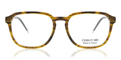 Cerruti 1881 Cerruti Ce6180 02 Men's Glasses Tortoiseshell Size 53 - Free Lenses - Blue Light Block Available In Brown