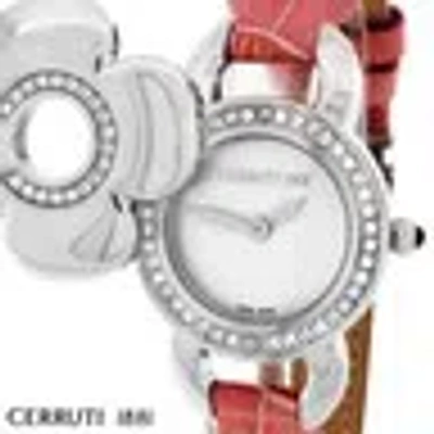 Pre-owned Cerruti 1881 Cerruti Ladies Fiore Swiss Quartz Watch Pink Mop Ct68252x103022 In Misty Rose