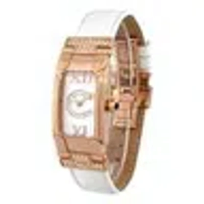 Pre-owned Cerruti 1881 Cerruti Ladies Rimini Swarovski Swiss Rose Watch In Tan