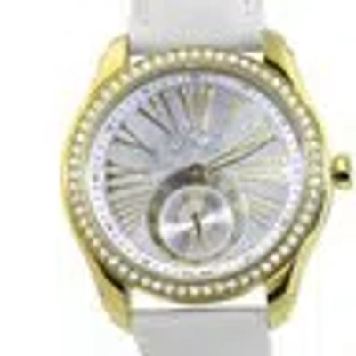 Pre-owned Cerruti 1881 Cerruti Ladies Tradizione Donna Swiss Made Watch Mop Gold Tone Ct100302s01 In Silver