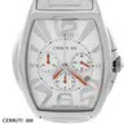 Pre-owned Cerruti 1881 Cerruti Mens Grande Classico Uomo Swiss Chronograph Watch Ss Ct65481x403021 In Silver