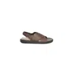 Cerruti 1881 Man Sandals Chocolate Brown Size 9 Leather In Brown