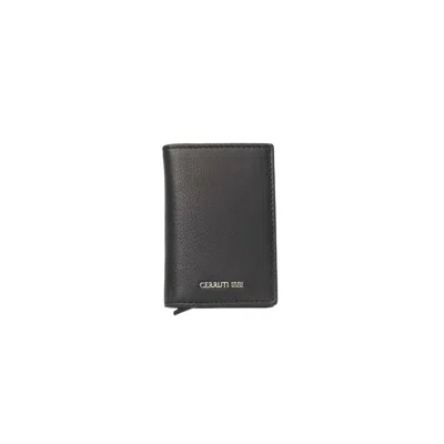 Cerruti 1881 Elegant Calf Leather Men's Wallet In Black