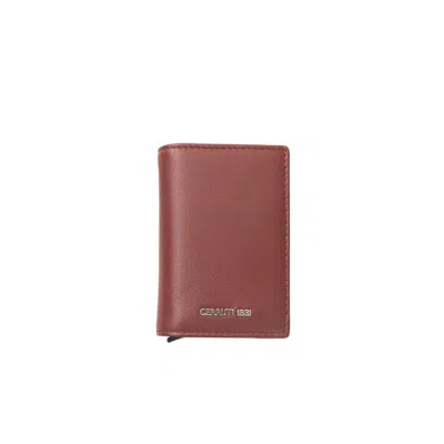 Cerruti 1881 Elegant Calf Leather Wallet - Slim & Men's Sophisticated In Red