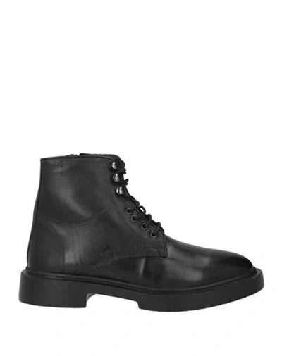 Cerruti 1881 Man Ankle Boots Black Size 9 Calfskin