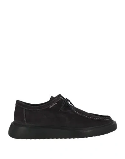 Cerruti 1881 Man Ankle Boots Grey Size 9 Leather In Black