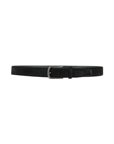Cerruti 1881 Man Belt Black Size 39.5 Cow Leather