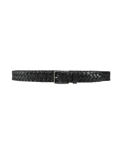 Cerruti 1881 Man Belt Black Size 39.5 Cow Leather