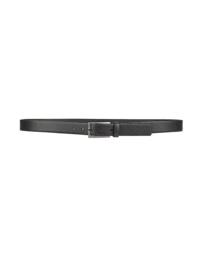 Cerruti 1881 Man Belt Black Size 43 Calfskin