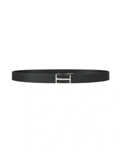 Cerruti 1881 Man Belt Black Size 43 Calfskin