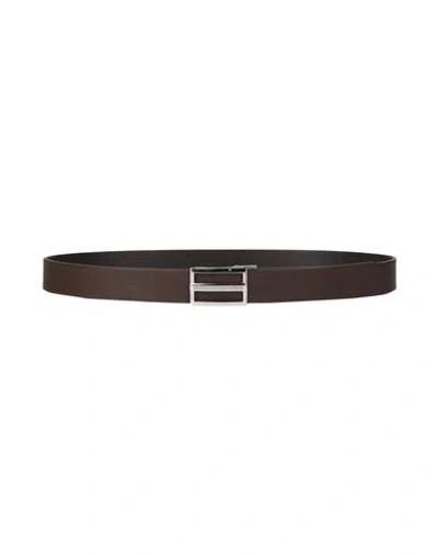 Cerruti 1881 Man Belt Dark Brown Size 43 Calfskin