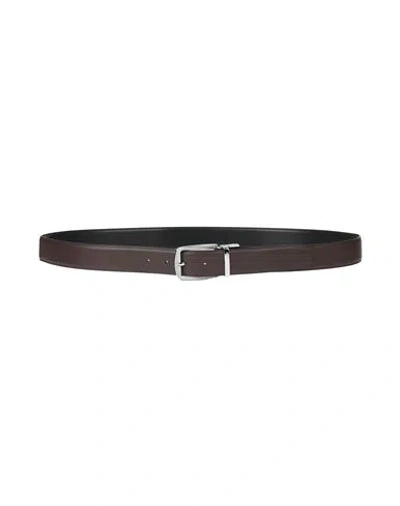 Cerruti 1881 Man Belt Dark Brown Size 43 Calfskin
