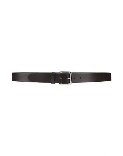 Cerruti 1881 Man Belt Dark Brown Size 43 Cow Leather