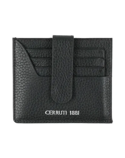 Cerruti 1881 Man Cardholder Black Size - Calfskin