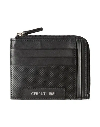 Cerruti 1881 Man Cardholder Black Size - Calfskin