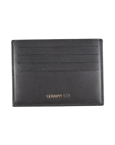 Cerruti 1881 Man Cardholder Black Size - Cow Leather