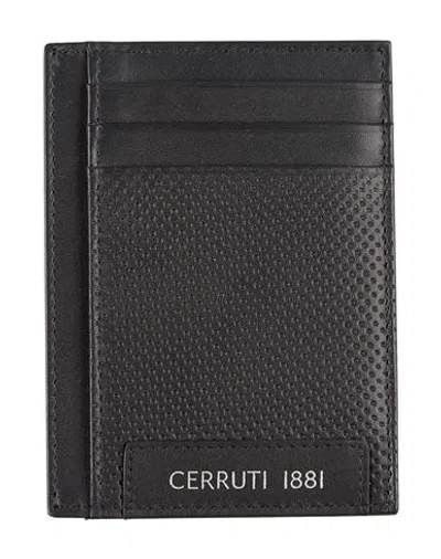 Cerruti 1881 Man Cardholder Black Size - Cow Leather