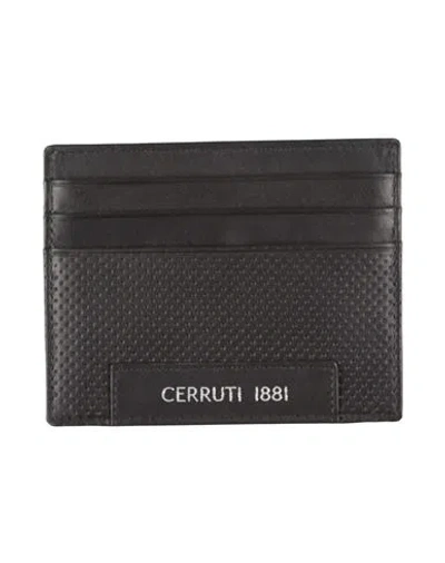 Cerruti 1881 Man Cardholder Black Size - Cow Leather