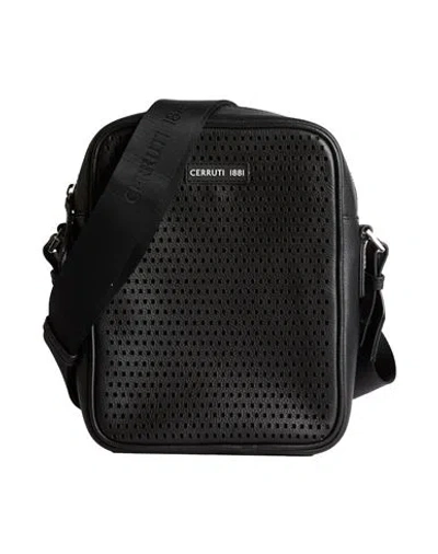 Cerruti 1881 Man Cross-body Bag Black Size - Cow Leather