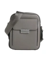 Cerruti 1881 Man Cross-body Bag Grey Size - Calfskin