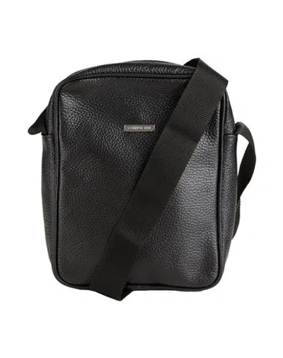 Cerruti 1881 Man Cross-body Bag Black Size - Calfskin