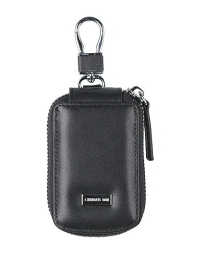 Cerruti 1881 Man Key Ring Black Size - Calfskin