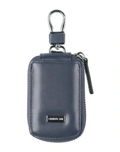 Cerruti 1881 Man Key Ring Navy Size - Calfskin