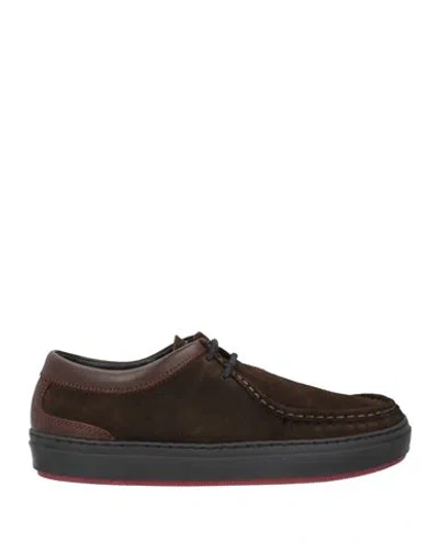 Cerruti 1881 Man Lace-up Shoes Dark Brown Size 9 Leather