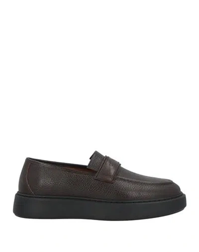 Cerruti 1881 Man Loafers Dark Brown Size 9 Cow Leather