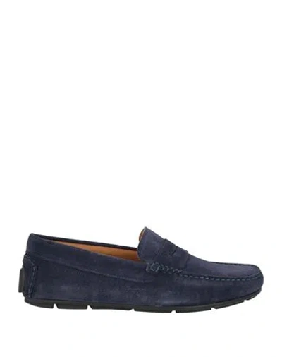 Cerruti 1881 Man Loafers Midnight Blue Size 9 Cow Leather