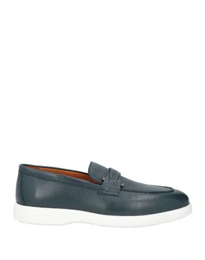 Cerruti 1881 Man Loafers Midnight Blue Size 9 Cow Leather