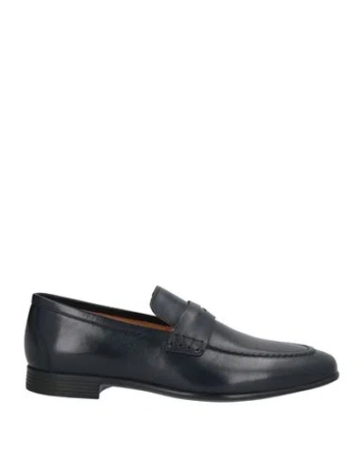 Cerruti 1881 Man Loafers Midnight Blue Size 9 Cow Leather