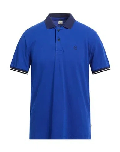 Cerruti 1881 Man Polo Shirt Blue Size 3xl Cotton