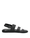 Cerruti 1881 Man Sandals Black Size 9 Cow Leather In Black
