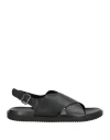 Cerruti 1881 Man Sandals Black Size 9 Leather