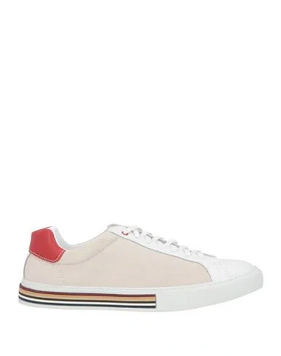 Cerruti 1881 Man Sneakers Beige Size 12 Leather In Sand