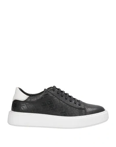 Cerruti 1881 Man Sneakers Black Size 9 Calfskin