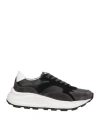 Cerruti 1881 Man Sneakers Black Size 9 Calfskin In Black