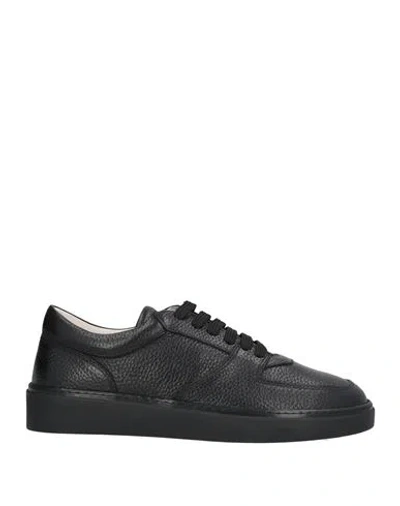 Cerruti 1881 Man Sneakers Black Size 9 Cow Leather