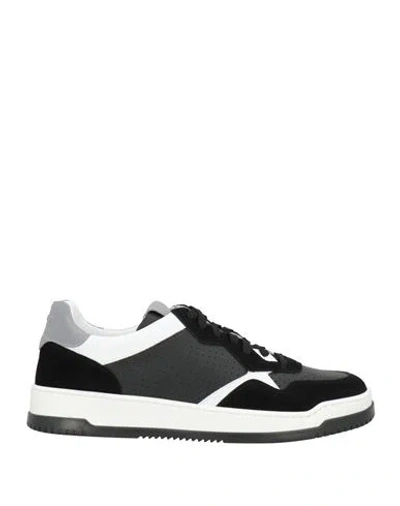Cerruti 1881 Man Sneakers Black Size 9 Cow Leather