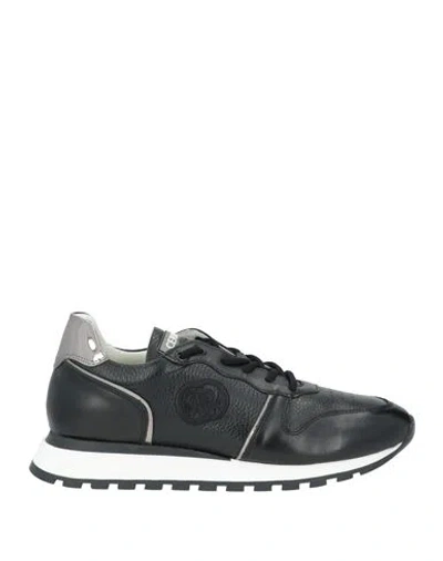 Cerruti 1881 Man Sneakers Black Size 9 Cow Leather