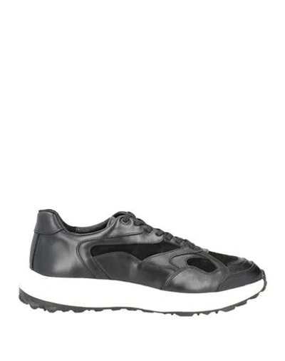 Cerruti 1881 Man Sneakers Black Size 9 Cow Leather