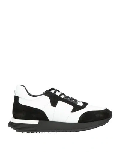 Cerruti 1881 Man Sneakers Black Size 9 Cow Leather In Multi