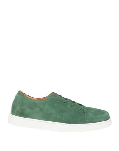 Cerruti 1881 Man Sneakers Green Size 6 Cow Leather