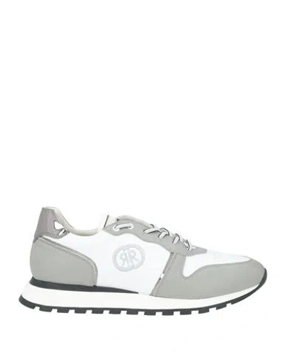Cerruti 1881 Man Sneakers Light Grey Size 7 Cow Leather In Gray