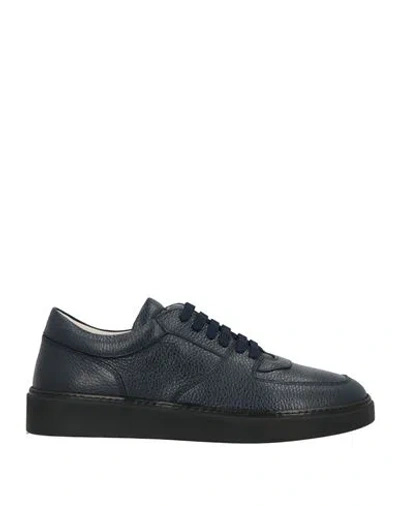 Cerruti 1881 Man Sneakers Midnight Blue Size 7 Cow Leather
